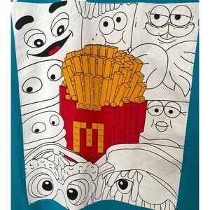 McDonalds Collection Edition T-Shirt French Fries Print Size Large Blue